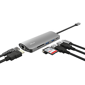 Interfeisa kartes/Adapter Trust Dalyx iekšējais HDMI, RJ-45, USB 3.2 Gen 1 (3.1 Gen 1)