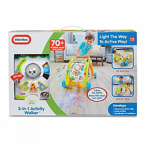 LITTLE TIKES 3-in-1 staigulītis & aktivitāšu galds