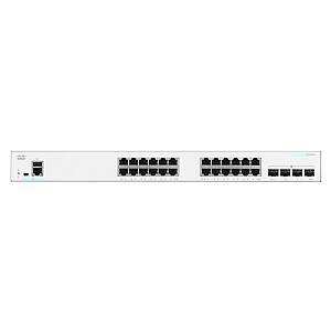 Cisco CBS350-24T-4G-EU tīkla slēdzis pārvaldīts L2/L3 Gigabit Ethernet (10/100/1000) Sudrabs