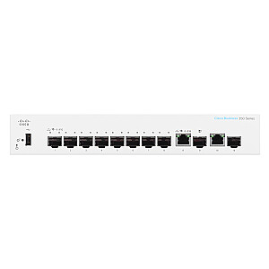 Cisco CBS350 pārvaldīts L3 Gigabit Ethernet (10/100/1000), 1U, melns, pelēks