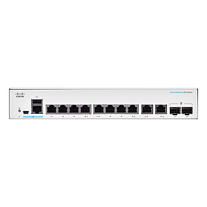 Cisco CBS350-8T-E-2G-EU tīkla slēdzis, pārvaldīts L2/L3 Gigabit Ethernet (10/100/1000)