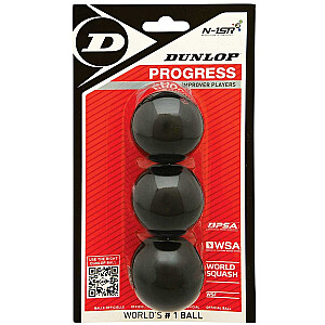 Мяч для сквоша Dunlop PROGRESS RedDot 3-блистер
