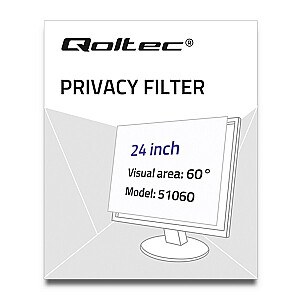 Фильтр конфиденциальности Qoltec 51060 24 дюйма | 16:9