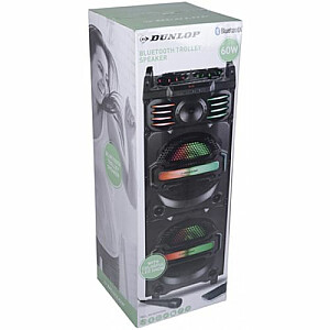 Dunlop Trolley TWS USB/MP3/Karaoke/Bluetooth + FM Bezvadu skaļrunis 60W