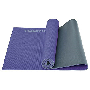 Коврик для йоги TOORX MAT-177 173x60x0,6 фиолетовый / гр