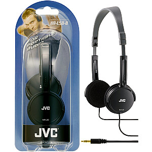 Austiņas/austiņas JVC HA-L50-B Headband Black