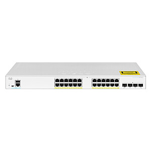 Cisco CBS350-24P-4G-EU tīkla slēdzis pārvaldīts L2/L3 Gigabit Ethernet (10/100/1000), sudraba krāsa