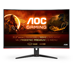 AOC G2 C32G2AE/BK 80 cm (31,5 collas) LED displejs 1920 x 1080 pikseļi Full HD melns, sarkans