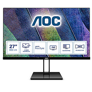 AOC V2 27V2Q 68,6 cm (27") datora monitors 1920 x 1080 pikseļi Full HD LED aizmugurgaismojums melns