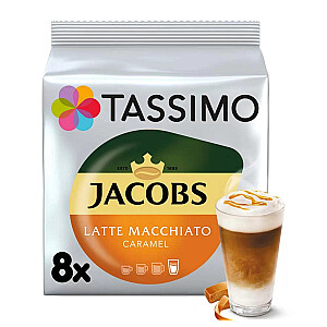 Kafijas kapsulas Jacobs (16 kapsulas 8 latte macchiato karameļu pagatavošanai)