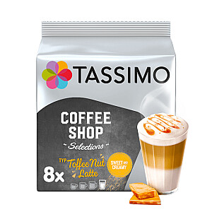 Jacobs Tassimo Toffee Nut Latte 8 kapsulas.