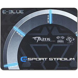 E-Blue Arena spēļu peles paliktnis melns / zils (260x210mm)