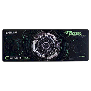 E-Blue Mazer XL spēļu peles paliktnis melns/zaļš 800x300mm