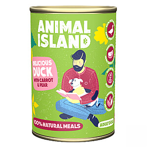 Утка Animal Island с пшеном и морковью Dog 400g