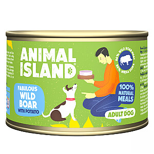 Brieža gaļa ar kartupeļiem Animal Island Dog 410g