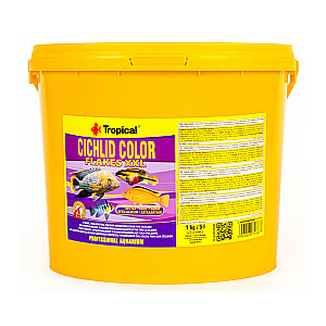 TROPICAL Cichlid Color XXL - barība akvārija zivtiņām - 5 l/1 kg
