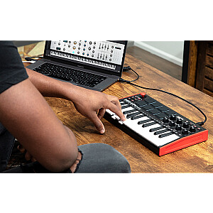 AKAI MPK Mini MK3 Keyboard Control Pad Controller MIDI USB Melns, Sarkans