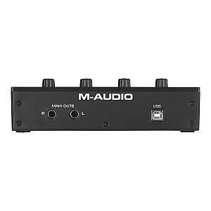 M-AUDIO M-Track Duo USB Аудиоинтерфейс Предварительный усилитель Crystal 16 бит 48 кГц Черный