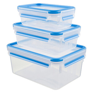 Pārtikas uzglabāšanas trauku komplekts 3gab. Masterseal Fresh Box 0,55/1,00/ 2,30L taisnstūris