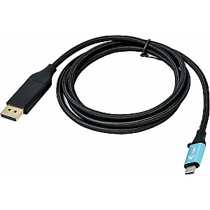 USB kabelis I-TEC USB-C uz DisplayPort 2m Black (C31CBLDP60HZ2M)