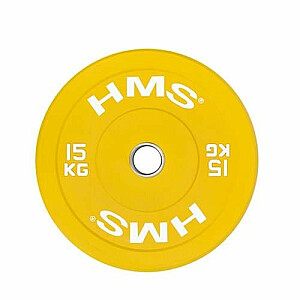Olimpiskais disks Buferis 15 kg Dzeltens HMS CBR15