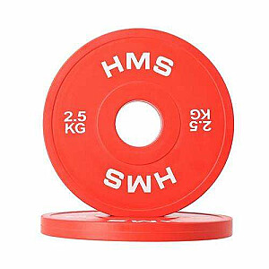 Олимпийский диск Bumper 2x2,5 кг Красный HMS CBRS25