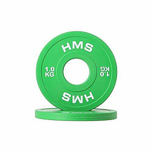 Олимпийский диск Bumper 2x1кг Зеленый HMS CBRS10