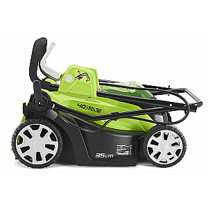 Аккумуляторная газонокосилка Greenworks G40LM35, 40 В, 35 см - 2501907