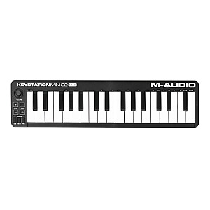 M-AUDIO Keystation Mini 32 MK3 MIDI tastatūra 32 taustiņi USB melns, balts