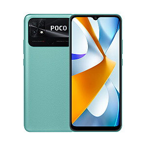 Xiaomi Poco C40 17 cm (6,71 collas) ar divām SIM kartēm 4G C tipa USB 4 GB 64 GB 6000 mAh zaļš
