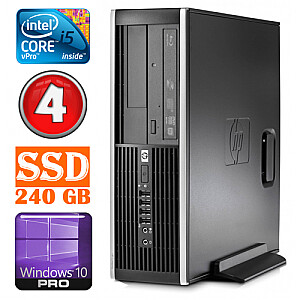Personālais dators HP 8100 Elite SFF i5-650 4GB 240SSD DVD WIN10Pro