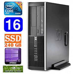 Персональный компьютер HP 8100 Elite SFF i5-650 16 ГБ 240SSD GT1030 2 ГБ DVD WIN10Pro