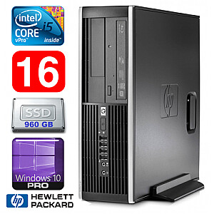 Personālais dators HP 8100 Elite SFF i5-650 16GB 960SSD DVD WIN10Pro
