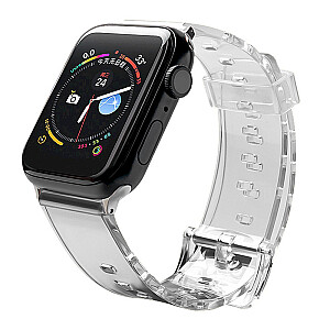 Fusion Light silikona siksniņa Apple Watch 38mm / 40mm / 41mm melna