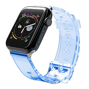 Fusion Light silikona siksniņa Apple Watch 38mm / 40mm / 41mm zila