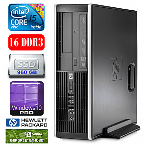 Персональный компьютер HP 8100 Elite SFF i5-650 16 ГБ 960SSD GT1030 2 ГБ DVD WIN10Pro