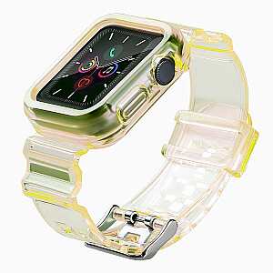 Fusion Light Set силиконовый ремешок для Apple Watch 38mm / 40mm / 41мм желтый