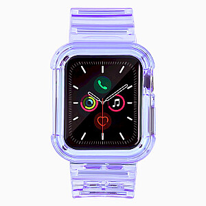 Fusion Light Set silikona siksniņa Apple Watch 38mm / 40mm / 41mm violeta