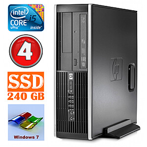 Personālais dators HP 8100 Elite SFF i5-650 4GB 240SSD DVD WIN7Pro