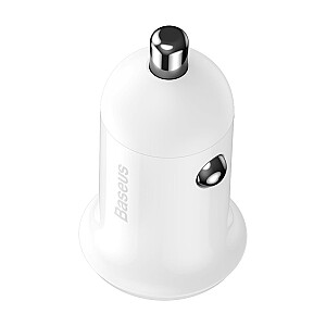 Baseus CCALLP-02 Grain Pro Car Charger Dual USB 4.8A White