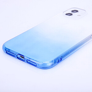 Fusion Gradient case silikona aizsargapvalks Samsung A125 / M127 Galaxy A12 / M12 caurspīdīgs - zils