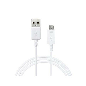 Samsung EP-DG925UWE G920 G925 S6 Universāls Micro USB Datu un Uzlādes Kabelis 1m Balts (OEM)