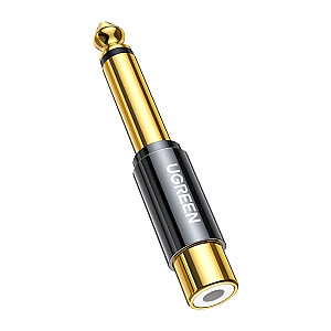 Ugreen adapter from 6.35 mm jack (male) to RCA (female) gold (AV169)