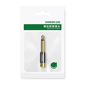 Ugreen adapter from 6.35 mm jack (male) to RCA (female) gold (AV169)