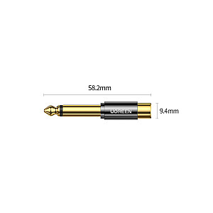 Ugreen adapter from 6.35 mm jack (male) to RCA (female) gold (AV169)