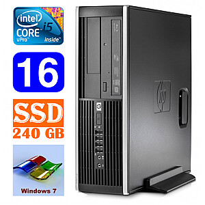 Personālais dators HP 8100 Elite SFF i5-650 16GB 240SSD DVD WIN7Pro