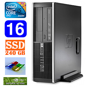 Personālais dators HP 8100 Elite SFF i5-650 16GB 240SSD GT1030 2GB DVD WIN7Pro
