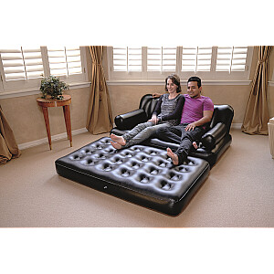 Надувной двухместный многофункциональный диван Bestway 5 в 1 с воздушным насосом Sidewinder AC