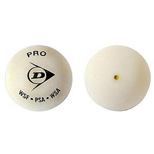 Мяч для сквоша Dunlop PRO WHITE YellowDot 12-box