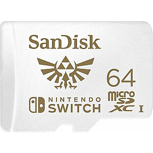 Карта SanDisk Nintendo Switch MicroSDXC 64 ГБ Class 10 UHS-I/U3 A1 V30 (SDSQXAT-064G-GNCZN)
